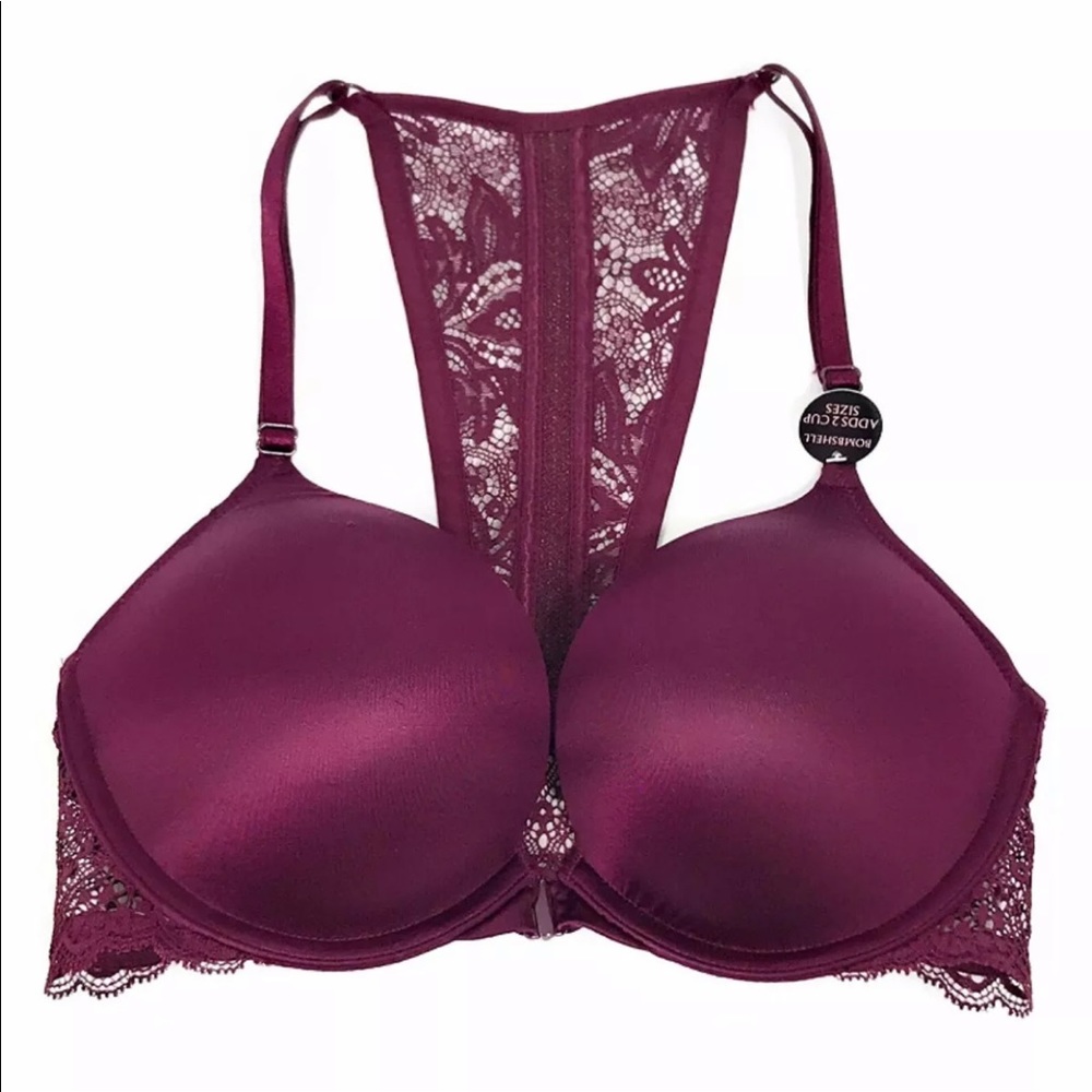 VS FRONT-CLOSE BOMBSHELL BRA RACERBACK 32C